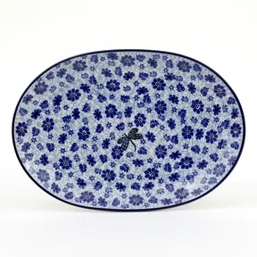 Półmisek G68, 31,5/22 cm <br> 1443X Ważka w kwiatach